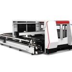machine de découpage en métal de laser de fibre de dispositif rotatoire